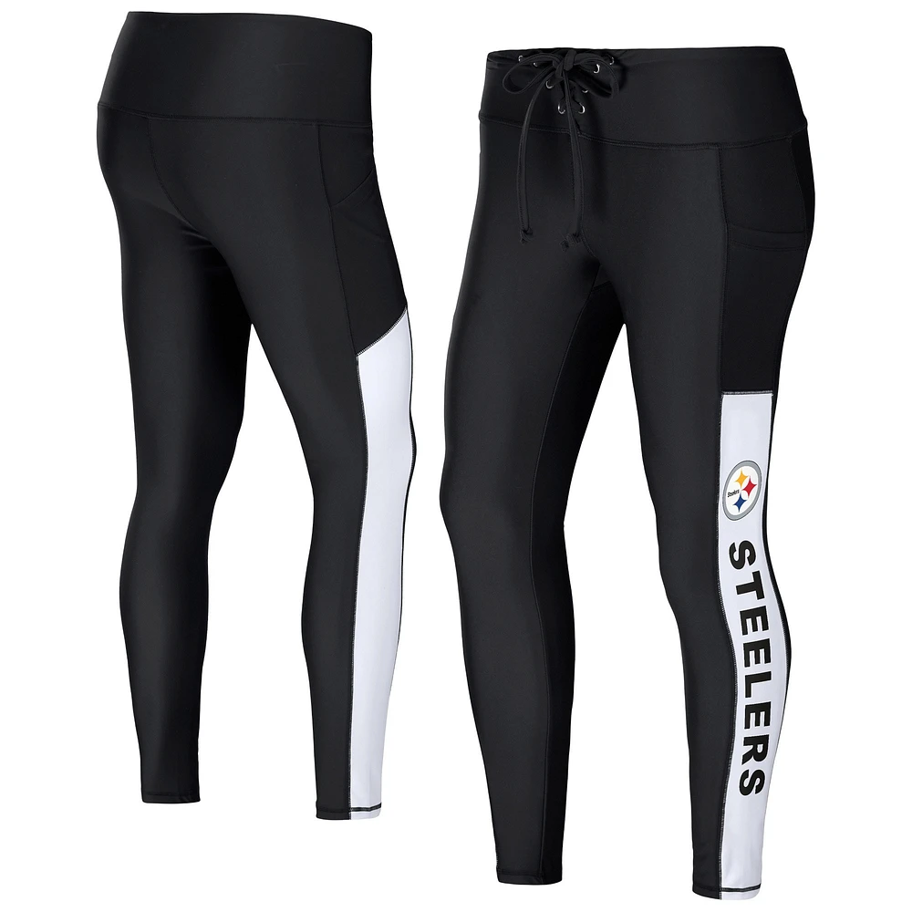 Legging WEAR by Erin Andrews noir des Steelers de Pittsburgh pour femmes