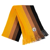 Women's WEAR by Erin Andrews Gold Pittsburgh Steelers Ombre Pom Knit Hat and Scarf Set
