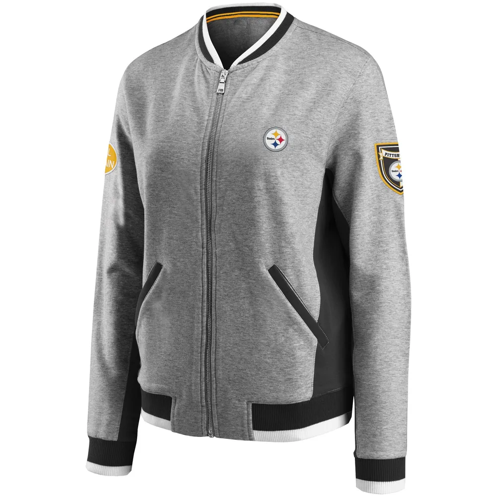 Women's Wear by Erin Andrews Heathered Gray Pittsburgh Steelers