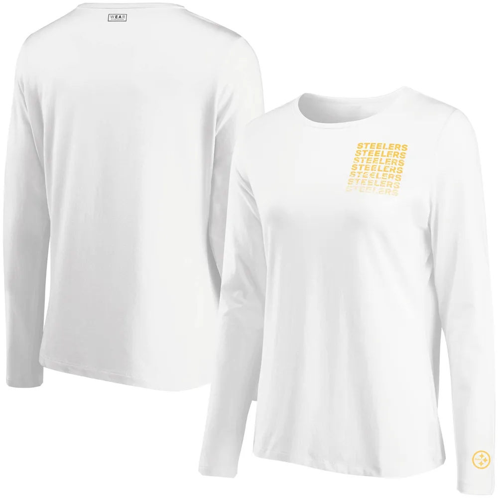 Lids Pittsburgh Steelers WEAR By Erin Andrews Women's Repeat Tri-Blend Long  Sleeve T-Shirt - White