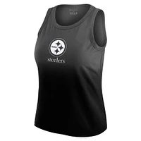 Débardeur noir ombré Pittsburgh Steelers pour femme WEAR by Erin Andrews x Gracie Hunt