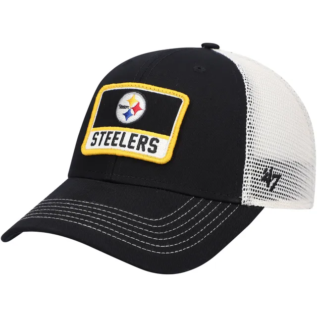 Pittsburgh Steelers '47 Motivator Flex Hat - Heathered Gray/Black