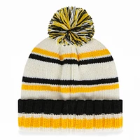 Tricot à revers Driftway des Pittsburgh Steelers crème pour jeune '47 avec pompon