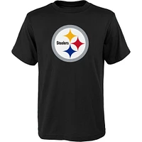 Youth Black Pittsburgh Steelers Primary Logo T-Shirt