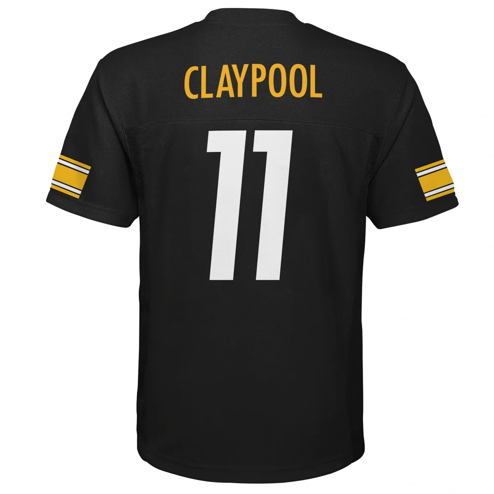 Youth Chase Claypool Black Pittsburgh Steelers Replica Player Jersey