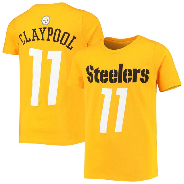 Mitchell & Ness Youth Mitchell & Ness Troy Polamalu Black Pittsburgh  Steelers Retired Retro Player Name & Number T-Shirt