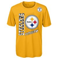 Outerstuff Youth Gold Pittsburgh Steelers Team V-Neck T-Shirt Size: 2XL