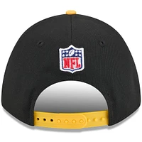 Youth New Era Black/Gold Pittsburgh Steelers 2025 NFL Draft 9FORTY A-Frame M-Crown Adjustable Hat