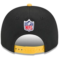 Youth New Era  Black/Gold Pittsburgh Steelers 2025 NFL Draft A-Frame 9FIFTY Snapback Hat