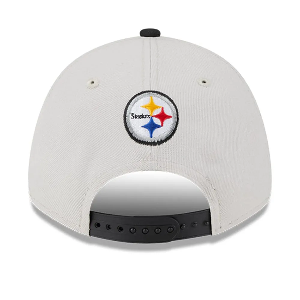 New Era Black Pittsburgh Steelers Simple 9FORTY Adjustable Hat