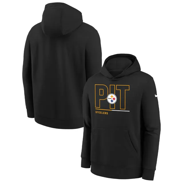 Pittsburgh Steelers Fanatics Branded Winter Camp Pullover Hoodie - Black