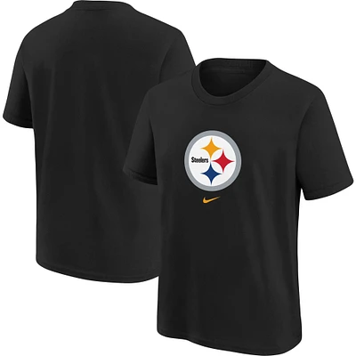 Nike Pittsburgh Steelers Logo Wordmark pour jeune - T-shirt noir