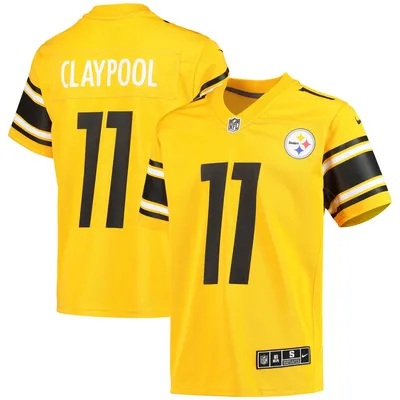 Chase Claypool Pittsburgh Steelers Majestic Threads Women's Name & Number  V-Neck T-Shirt - White