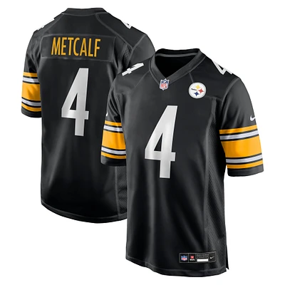 Maillot de match Nike DK Metcalf noir pour jeune des Pittsburgh Steelers