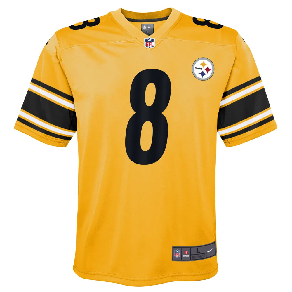 Maillot de match inversé Nike Kenny Pickett doré pour jeunes des Pittsburgh Steelers