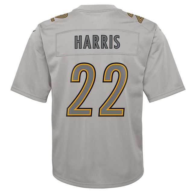 Maillot de jeu Atmosphere des Pittsburgh Steelers Nike Najee Harris gris pour jeune