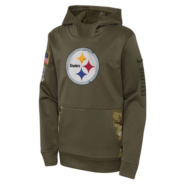 Nike Youth Nike Olive Pittsburgh Steelers 2022 Salute To Service  Performance Pullover Hoodie | Bayshore Shopping Centre
