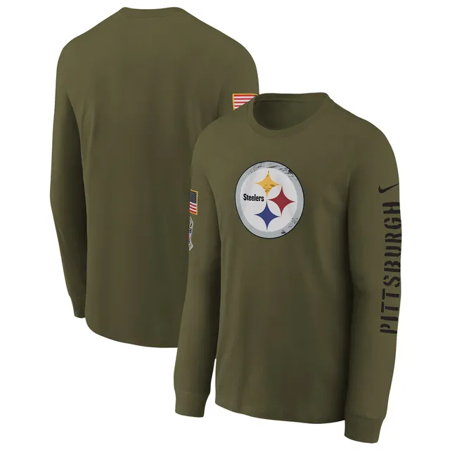 Lids Pittsburgh Steelers Nike Youth 2022 Salute To Service Team Logo Long  Sleeve T-Shirt - Olive