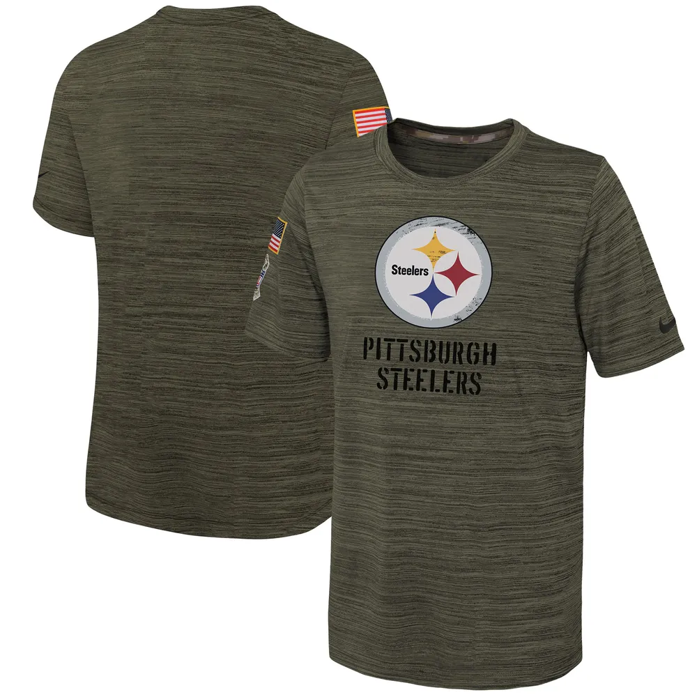 Nike Men's Pittsburgh Steelers Sideline Velocity T-Shirt - Black - M Each