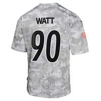 Maillot Nike T.J. Watt Arctic Camo Pittsburgh Steelers 2024 Salute to Service Game pour jeune