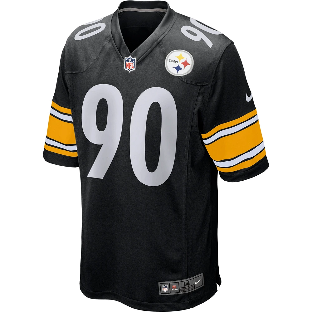 Nike T.J. pour jeunes. Maillot de match des Steelers Pittsburgh noir Watt