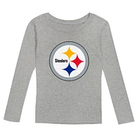 Youth Pittsburgh Steelers Long Sleeve T-Shirt and Pants Sleep Set