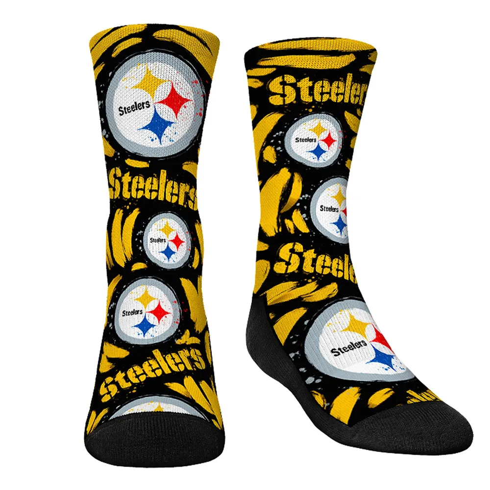 Lids Pittsburgh Steelers Rock Em Socks Youth Allover Logo & Paint