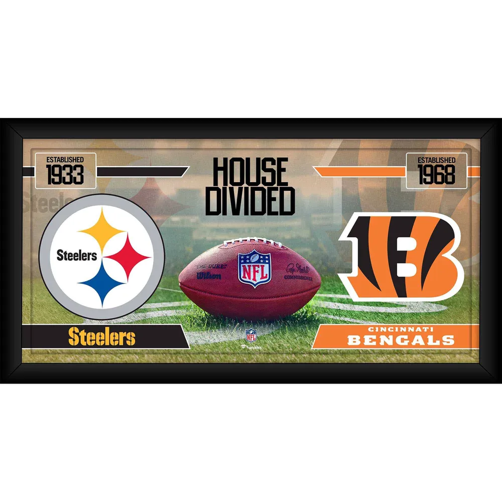 Lids Pittsburgh Steelers vs. Cincinnati Bengals Fanatics Authentic Framed  10 x 20 House Divided Football Collage