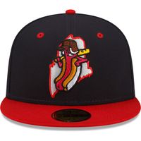 Men's New Era Navy/Red Portland Sea Dogs Theme Night 59FIFTY Fitted Hat