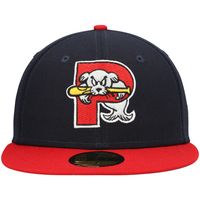 Men's New Era Navy Portland Sea Dogs Authentic Collection Road 59FIFTY Fitted Hat