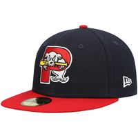 Men's New Era Navy Portland Sea Dogs Authentic Collection Road 59FIFTY Fitted Hat