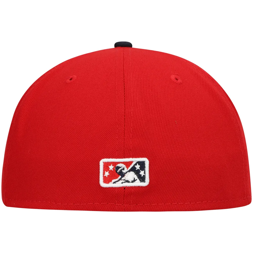 Casquette ajustée 59FIFTY Team Alternate des Sea Dogs de Portland New Era rouge pour homme