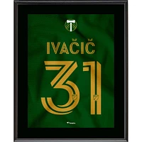 Aljaz Ivacic Portland Timbers 10.5" x 13" Jersey Style Number 31 Sublimated Plaque