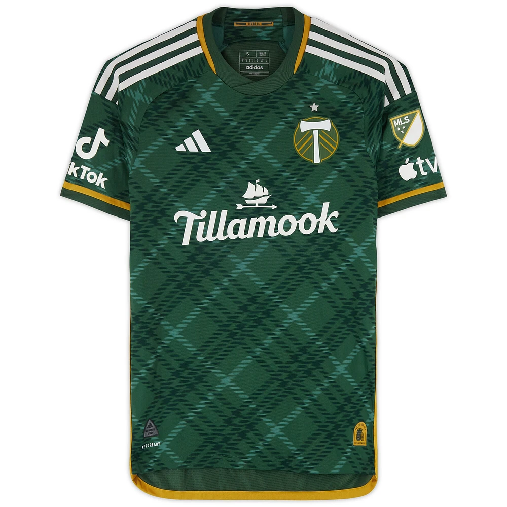 Claudio Bravo Portland Timbers Autographed Match-Used #5 Green adidas Jersey from the 2024 MLS Season - Size S