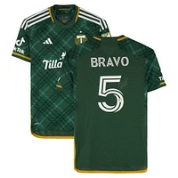 Claudio Bravo Portland Timbers Autographed Match-Used #5 Green adidas Jersey from the 2024 MLS Season - Size S