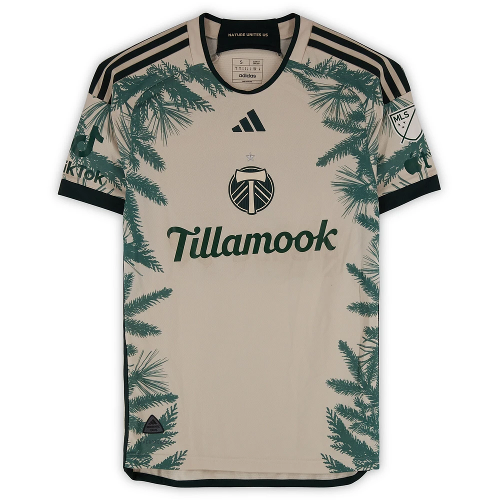 Claudio Bravo Portland Timbers Autographed Match-Used #5 Tan adidas Jersey from the 2024 MLS Season - Size S