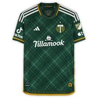 Cristhian Paredes Portland Timbers Autographed Match-Used #22 Green adidas Jersey from the 2024 MLS Season - Size M