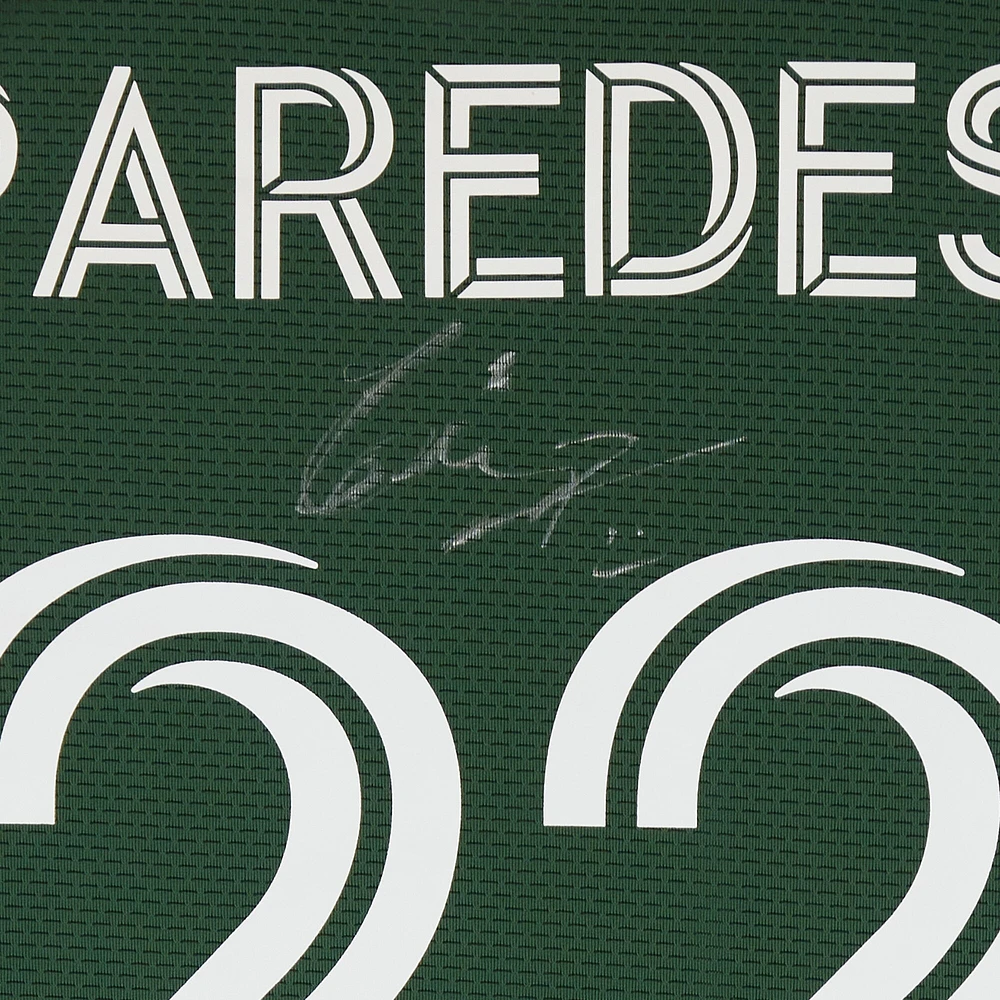 Cristhian Paredes Portland Timbers Autographed Match-Used #22 Green adidas Jersey from the 2024 MLS Season - Size M
