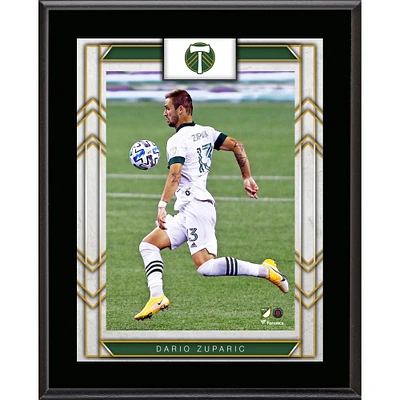 Plaque de joueur sublimée de 10,5" x 13" de Dario Zuparic des Portland Timbers