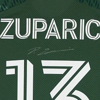 Dario Zuparic Portland Timbers Autographed Match-Used #13 Green adidas Jersey from the 2024 MLS Season - Size L