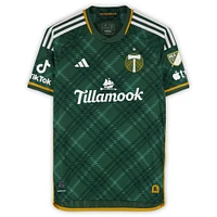 Eryk Williamson Portland Timbers Autographed Match-Used #19 Green adidas Jersey from the 2024 MLS Season - Size M