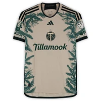 Felipe Mora Portland Timbers Autographed Match-Used #9 Tan adidas Jersey from the 2024 MLS Season - Size M