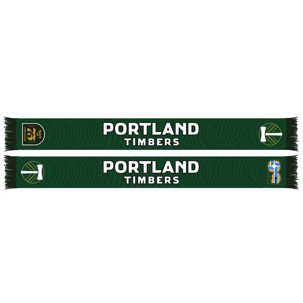 Green Portland Timbers 2025 Jersey Hook Scarf