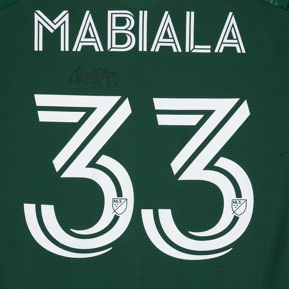 Larrys Mabiala Portland Timbers Autographed Match-Used #33 Green Jersey from the 2023 MLS Season