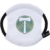 Jouet pour animaux de compagnie à disque volant Portland Timbers blanc de Little Earth