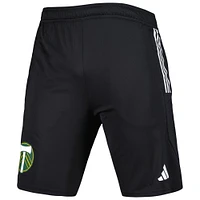 Short d'entraînement adidas Portland Timbers 2023 On-Field AEROREADY noir pour homme