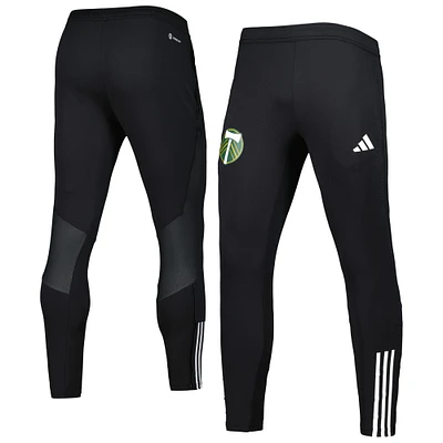 Pantalon d'entraînement adidas Portland Timbers 2023 On-Field Team Crest AEROREADY noir pour homme