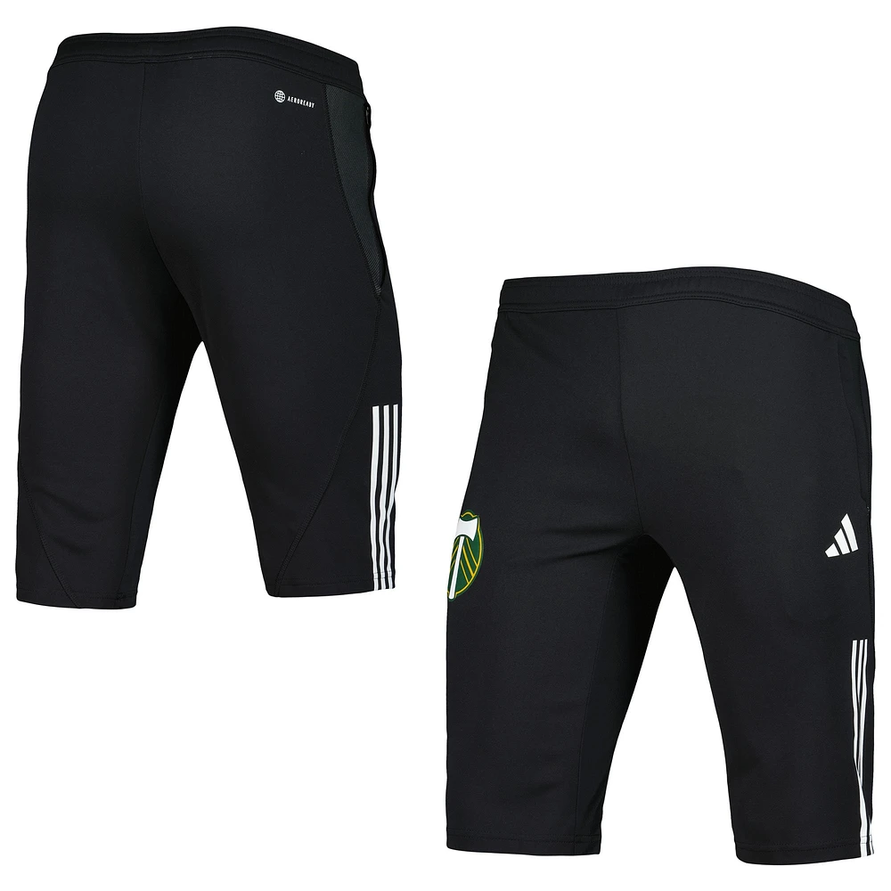 Demi-pantalon AEROREADY d'entraînement sur le terrain adidas Portland Timbers 2023 pour homme, noir