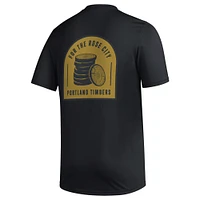 Men's adidas Black Portland Timbers Team Jersey Hook AEROREADY T-Shirt