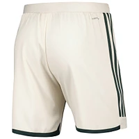 Short adidas Portland Timbers 2024 extérieur authentique pour homme crème